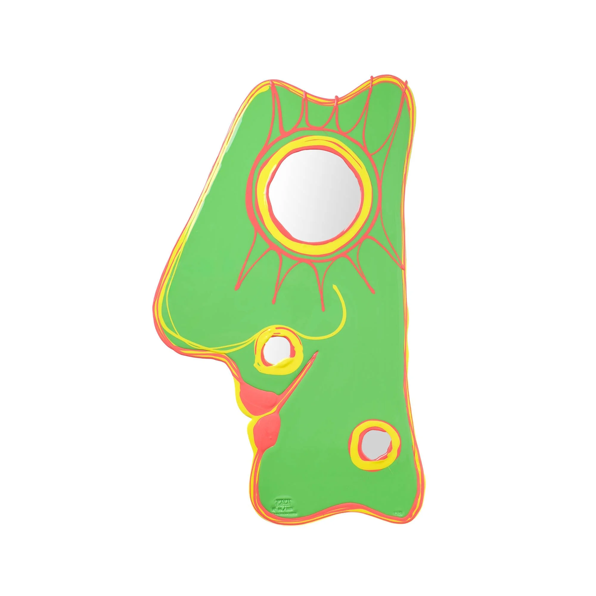 Look At Me Mirror - Dark Mint, Lemon, Dark Salmon