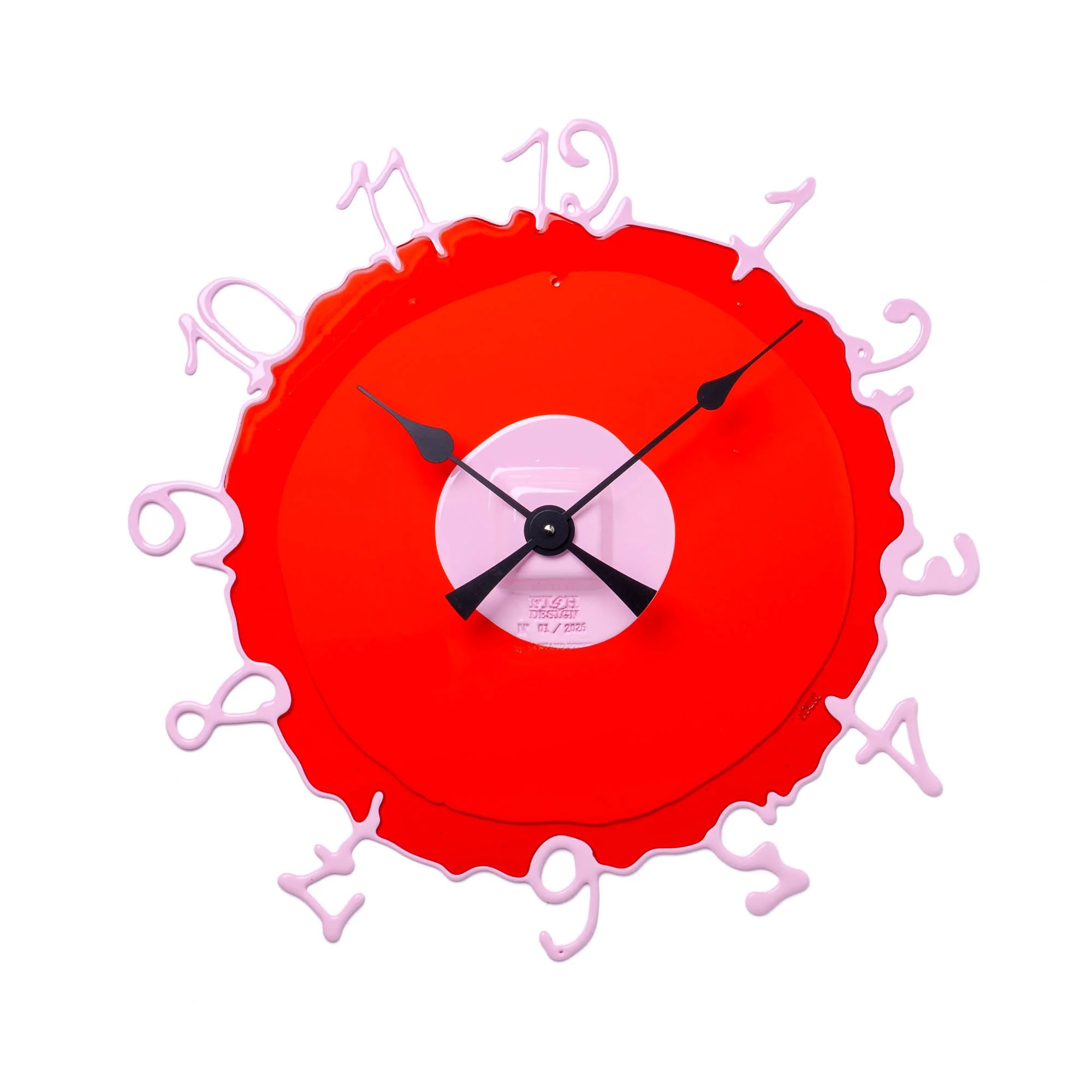 Round The Clock L - Orange, Pastel Pink