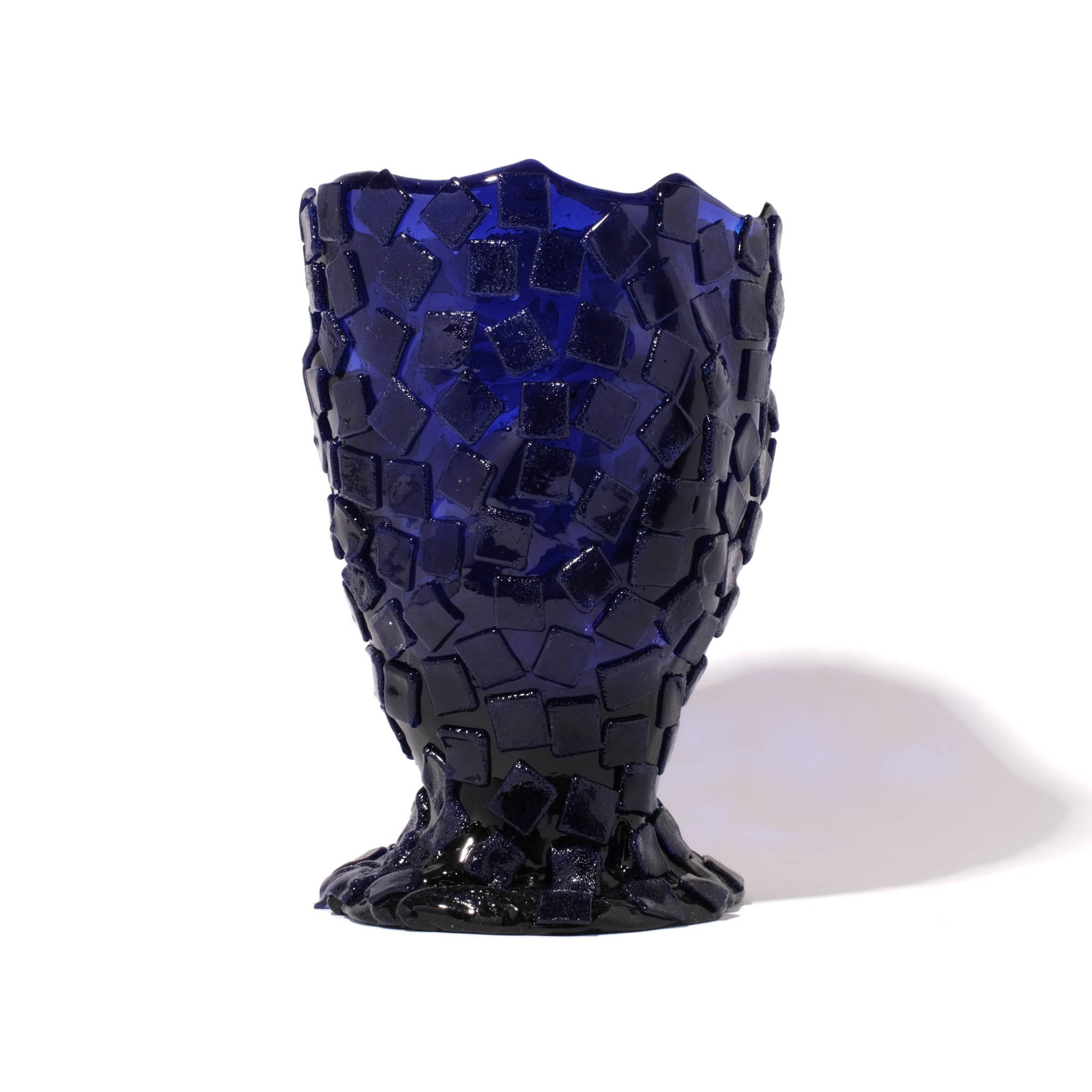 Rock Vase M - Clear Blue