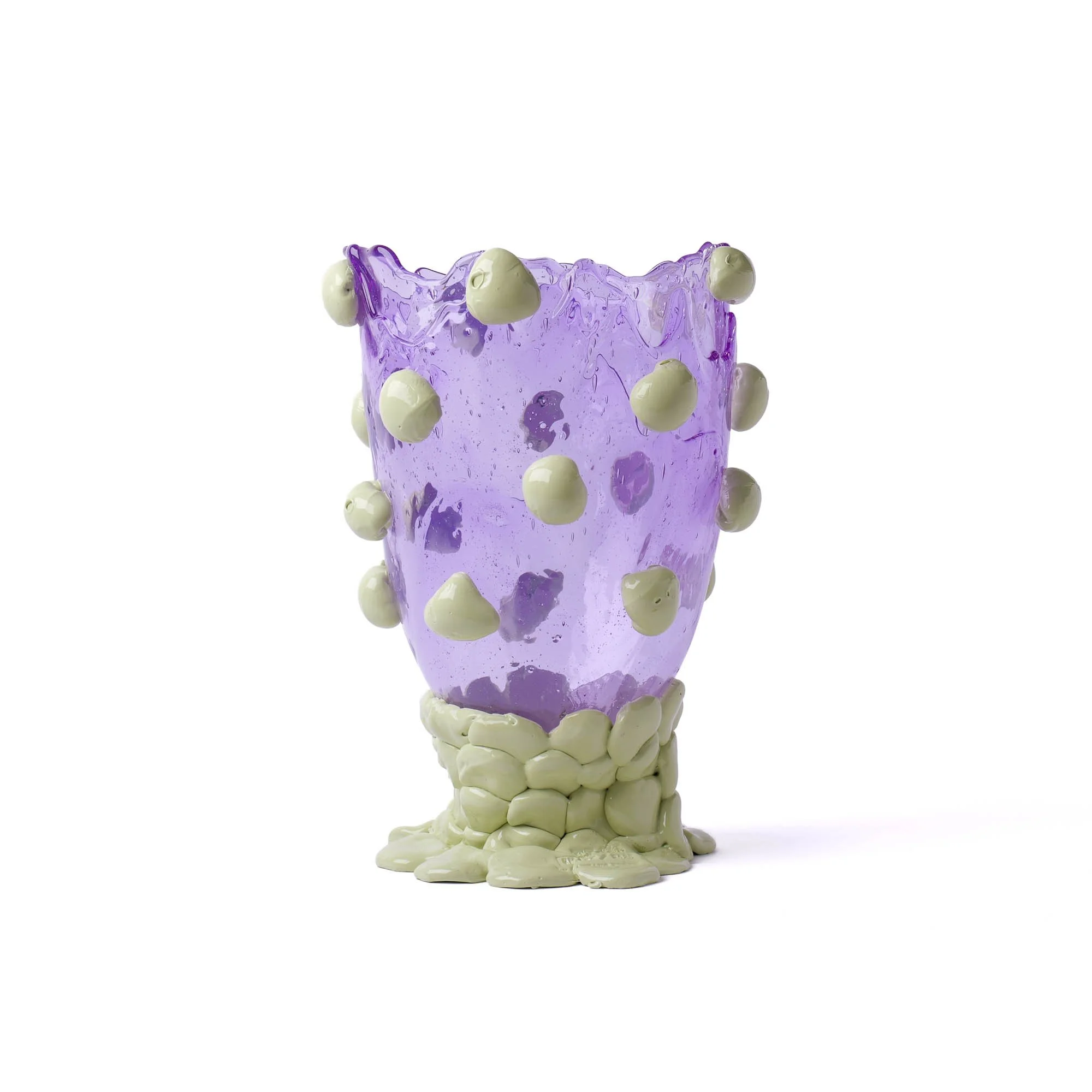 Nugget Vase - Clear Lilac, Olive