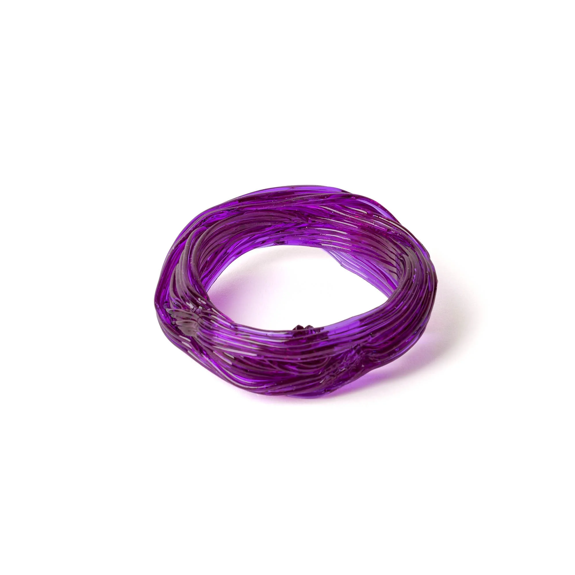 Spaghetti Bracelet - Clear Purple