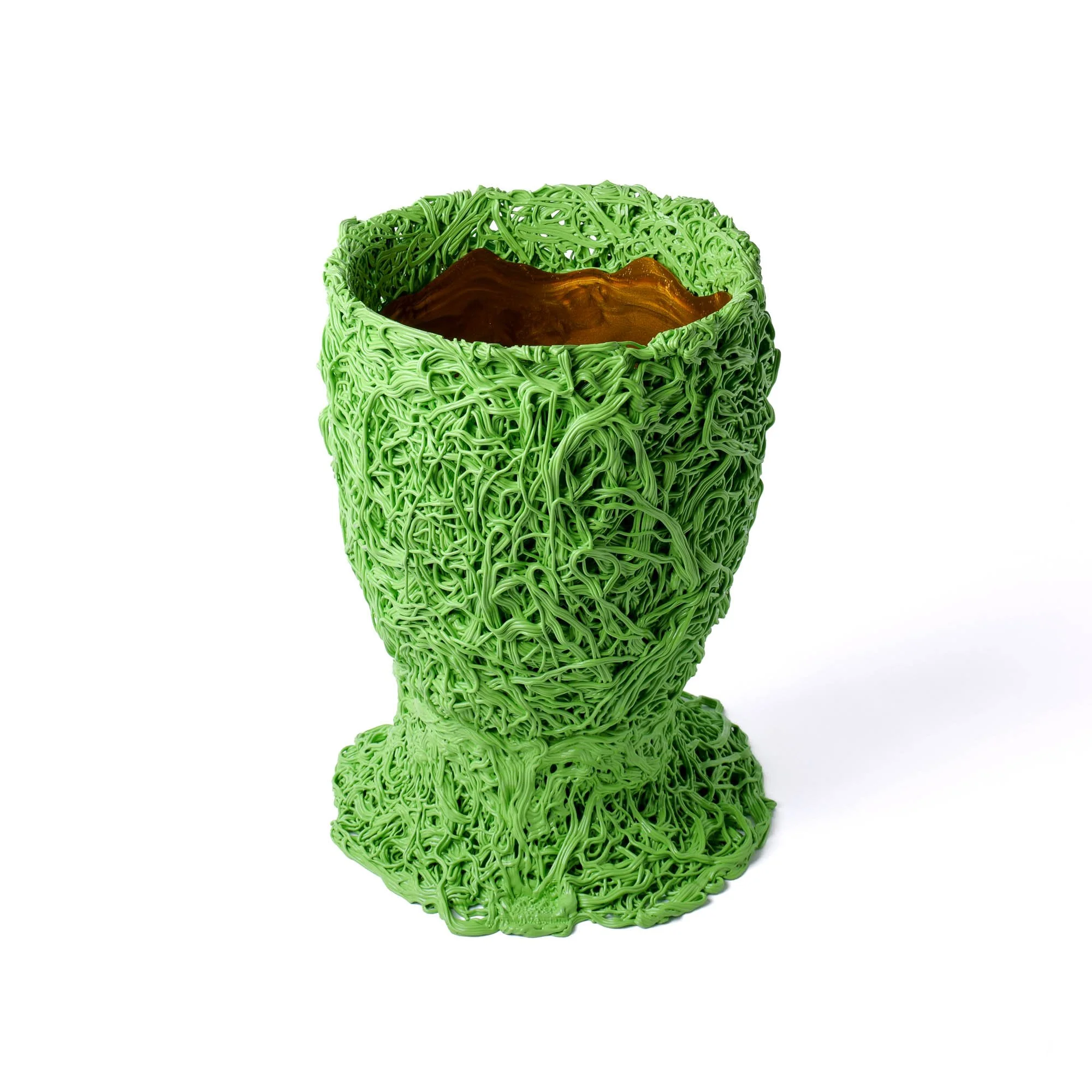 Moss Vase - Matt Apple, Gold