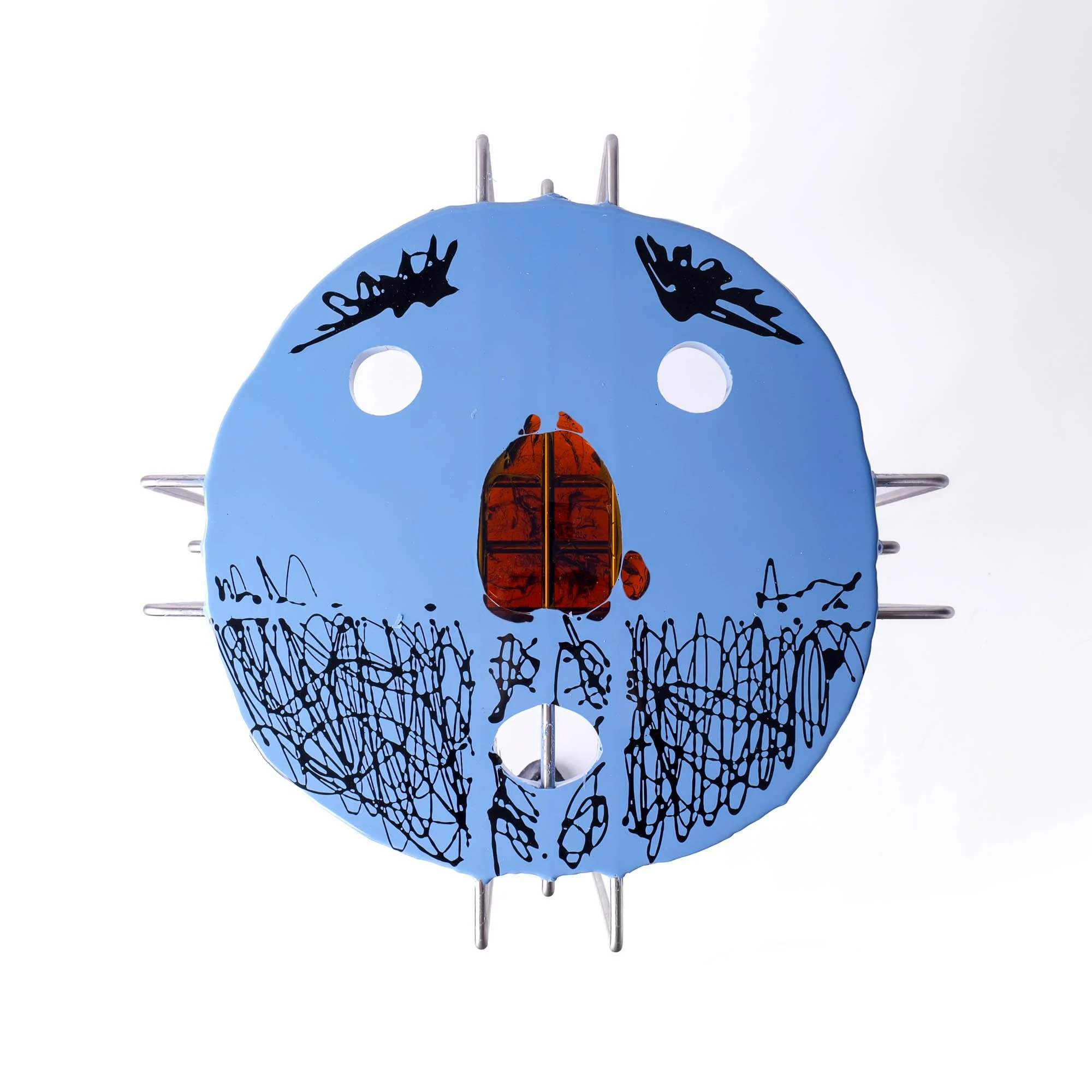 Triple Play Coffee Table - Matt Cerulean