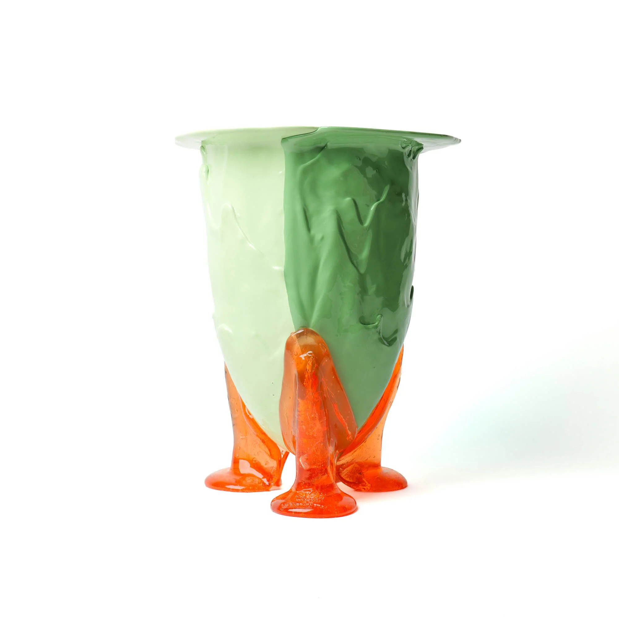 Amazonia Vase - Clear Aqua, Dark Mint, Mint, Light Ruby