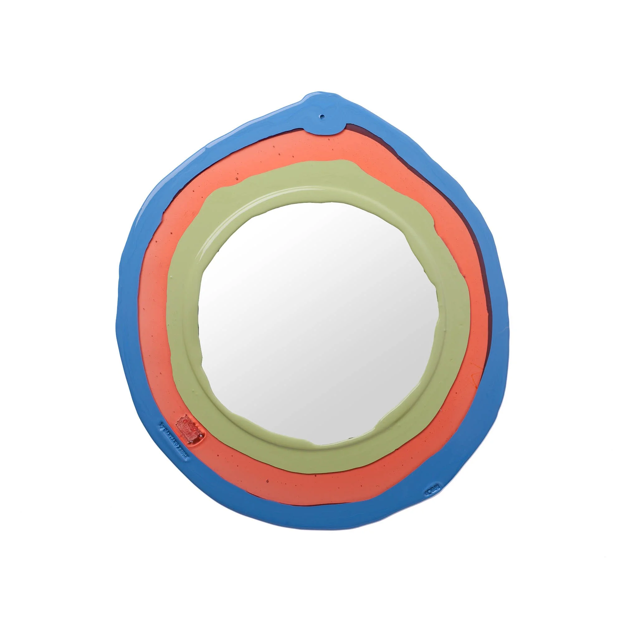 Mirror - Clear Light Ruby, Cerulean, Olive