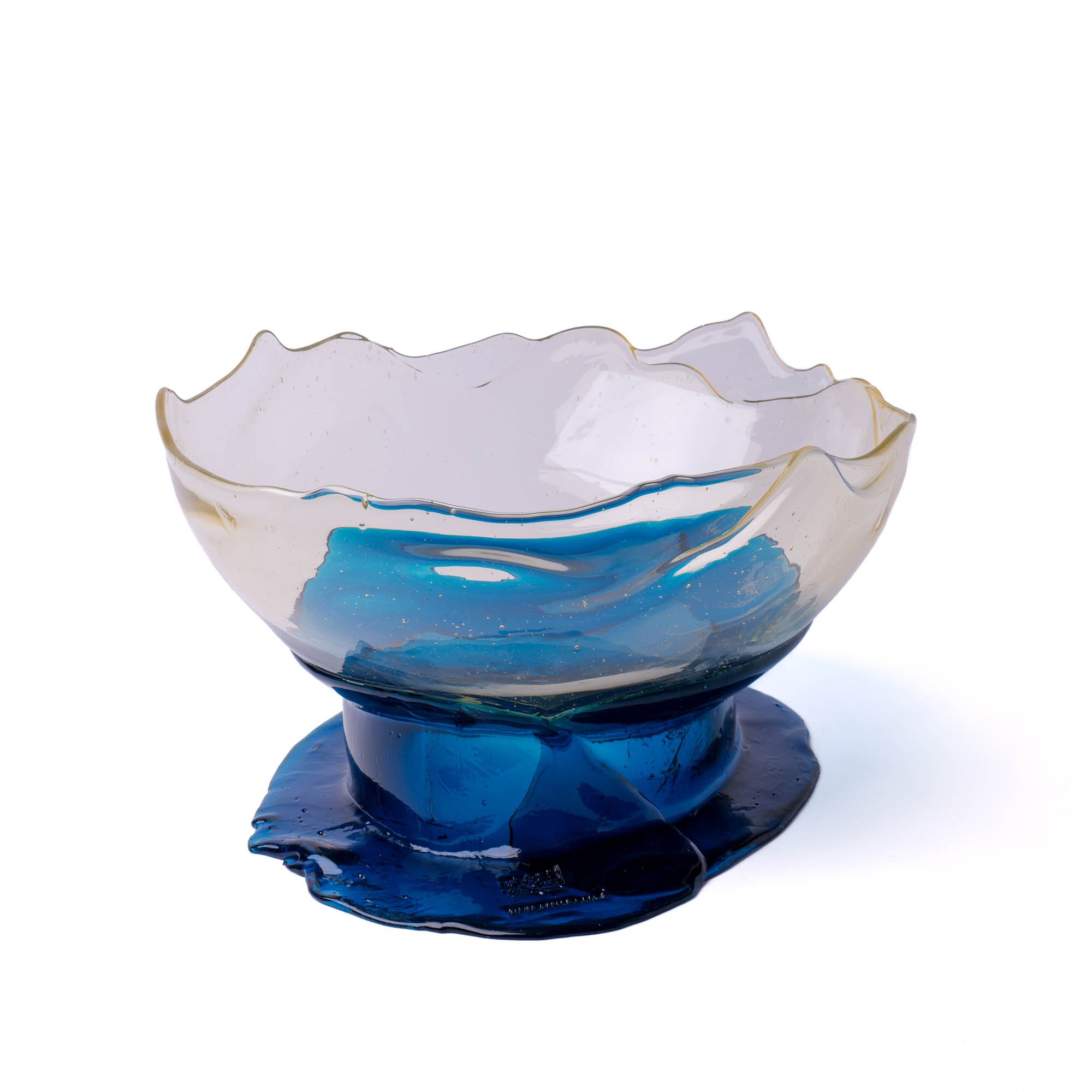 Big Collina Vase - Clear, Emerald Green