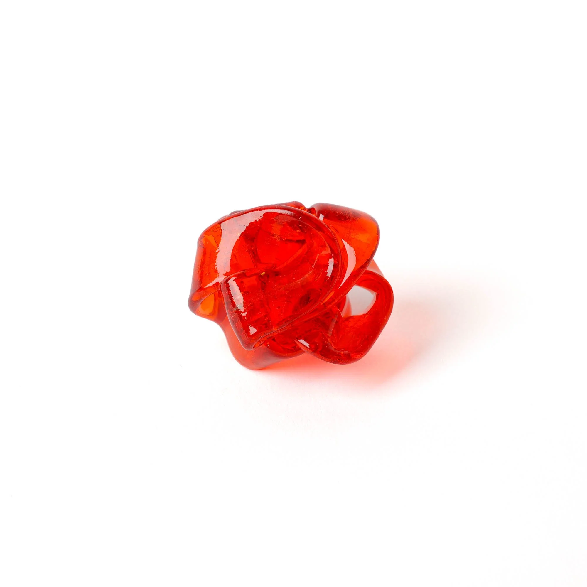 Ribbon Ring - Clear Orange 2