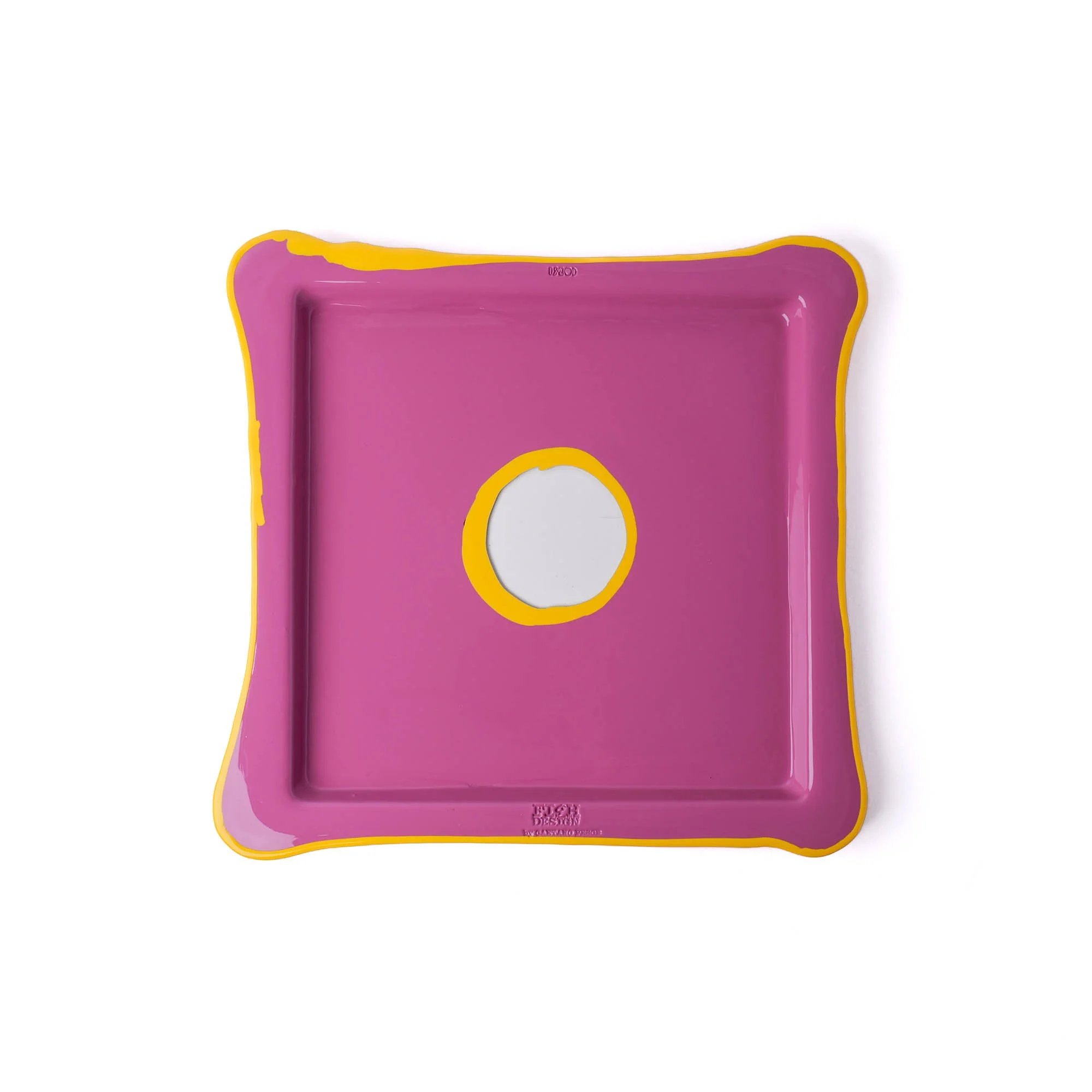 Try Tray Square - Mauve, Pastel Yellow
