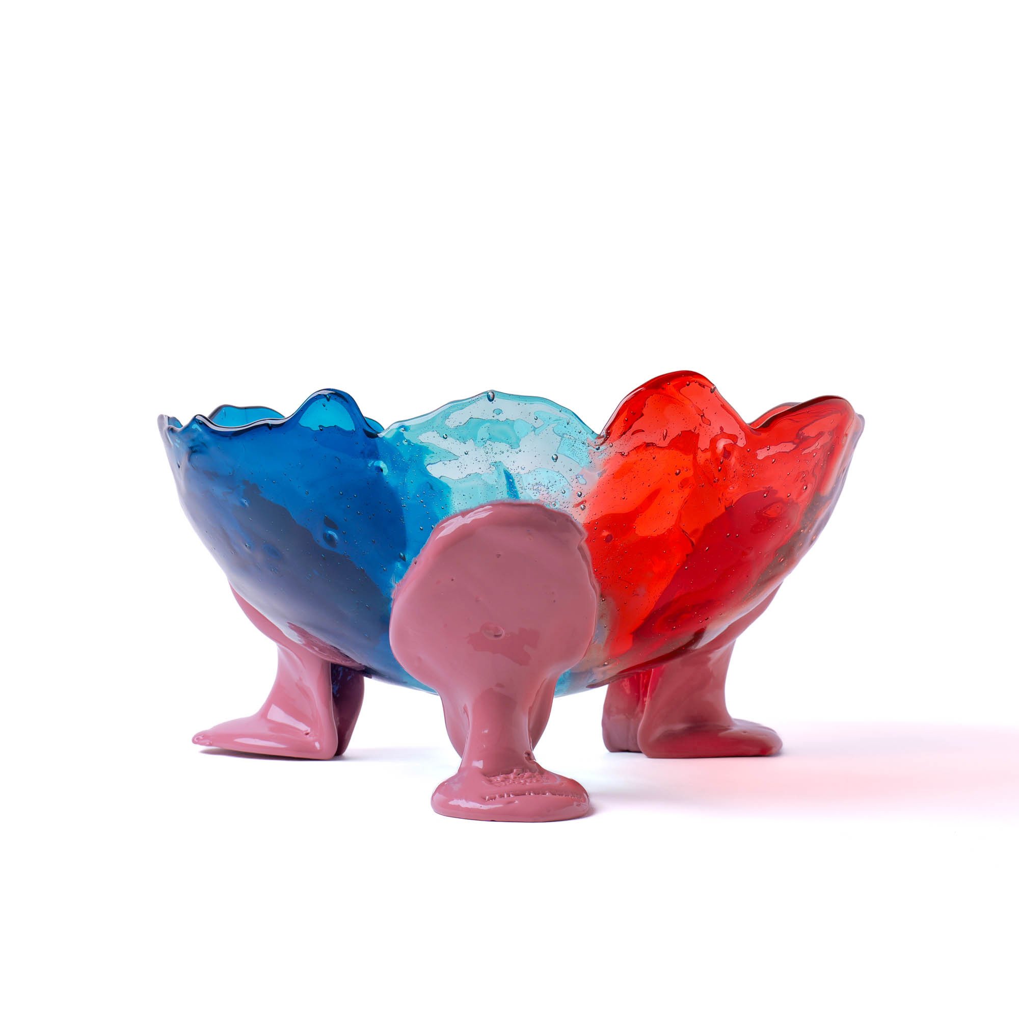 Big Collina Vase Extra Colour - Clear Dark Ruby, Aqua, Emerald, Mauve