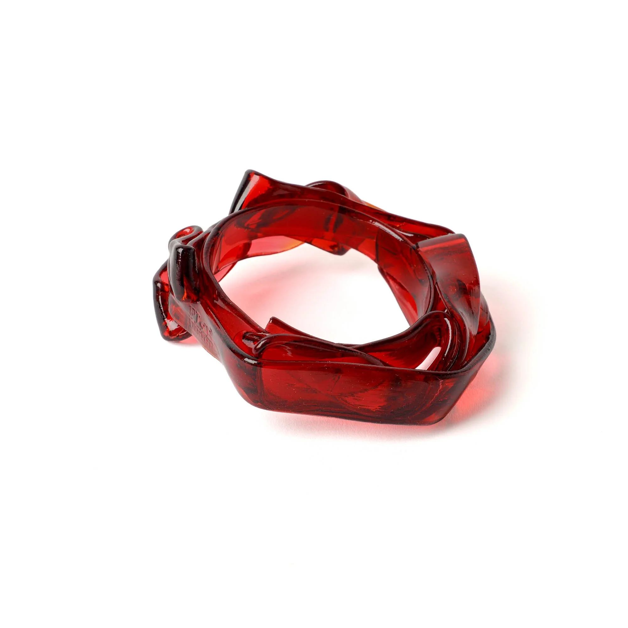 Ribbon Bracelet - Clear Fuchsia