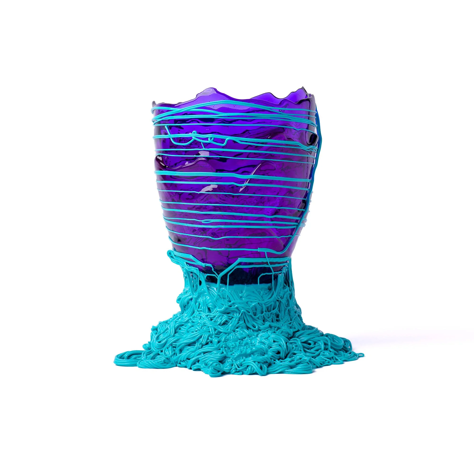 Spaghetti M - Clear Purple, Turquoise