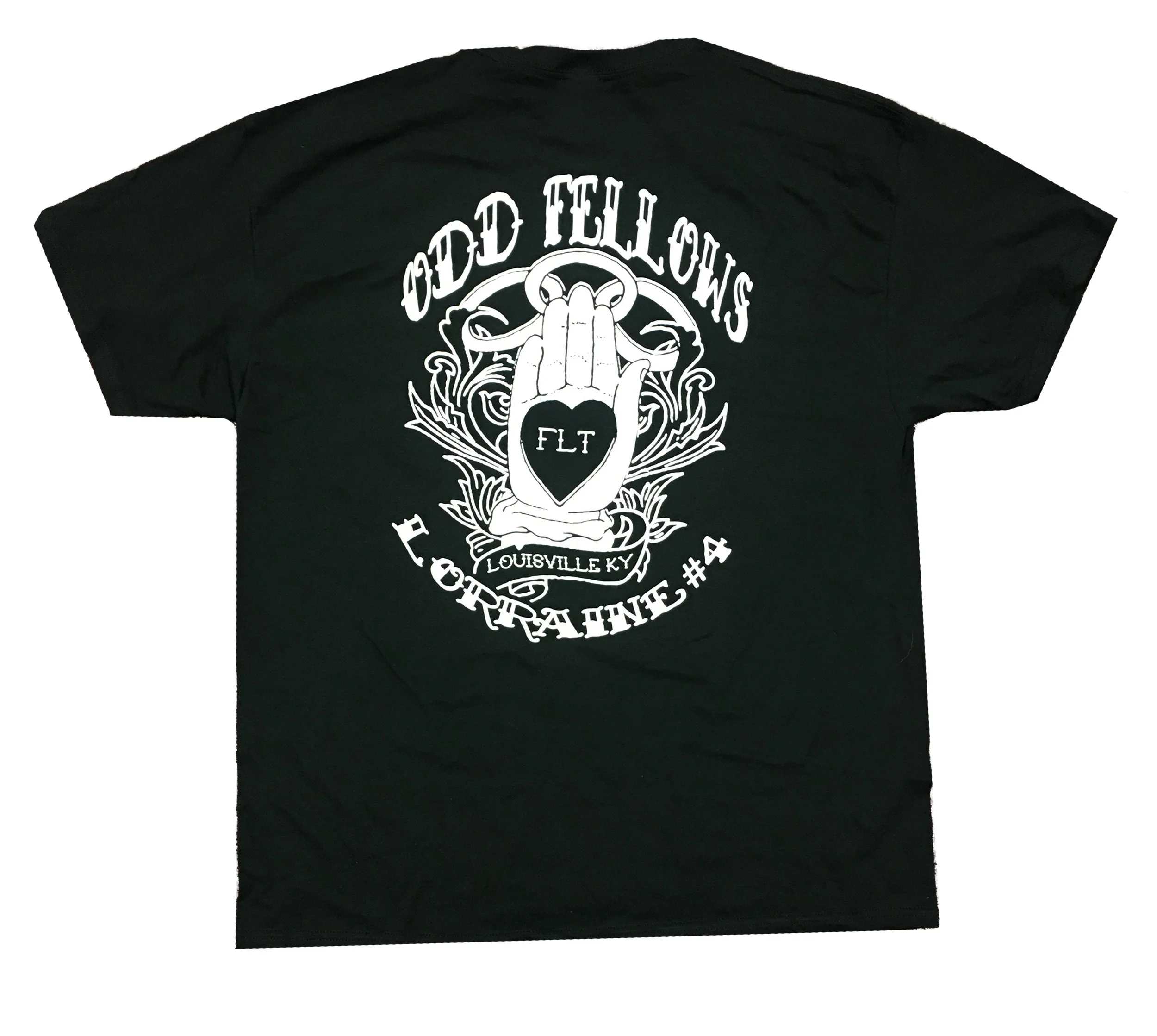 XL - Black Lorraine Lodge #4 Heart &amp; Hand Shirt