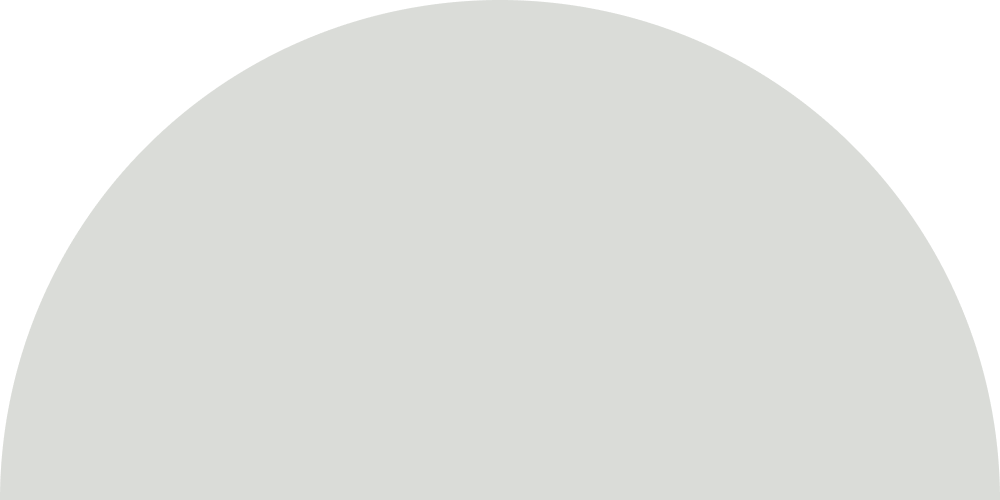gray semi-circle on a white background