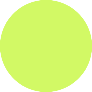 Solid lime green circle on a black background