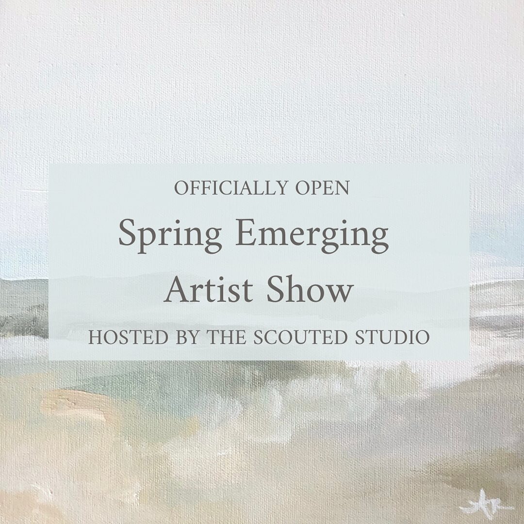 Are you ready for the 2023 Spring Emerging Artist Show at @thescoutedstudio?! I am! The show opens today and 9 am EST, so head over!