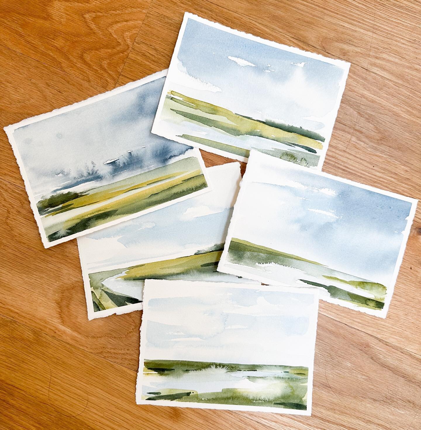 Exploring some new marshes as the stormy summer weather starts to show its face. Do you enjoy the afternoon summer thunderstorms? I absolutely love them. 

#pawleysisland #scliving #watercolor #lowcountryart #southcarolinaartist