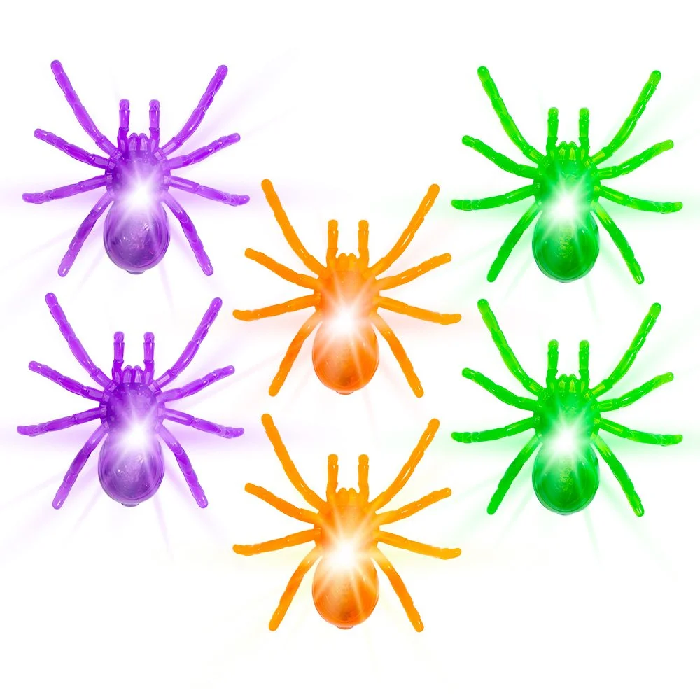LED Glow Toys with Suction Cups for Windows - Party Favors & Classroom Prizes - Trick-or-Treat - Ages 3+