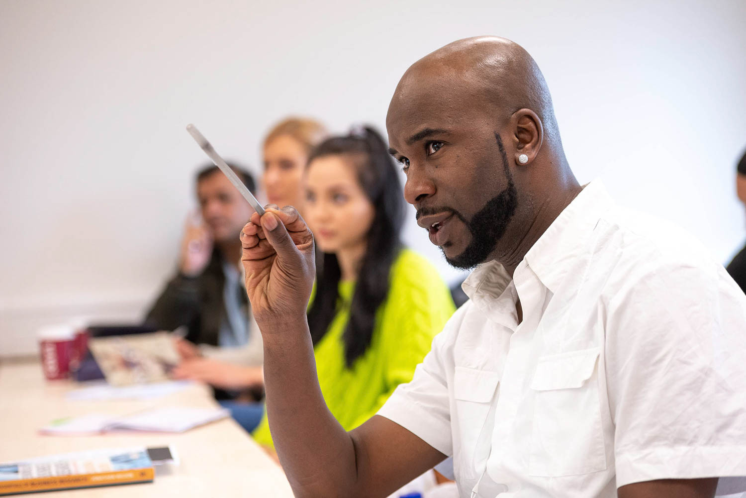 Student in classroom