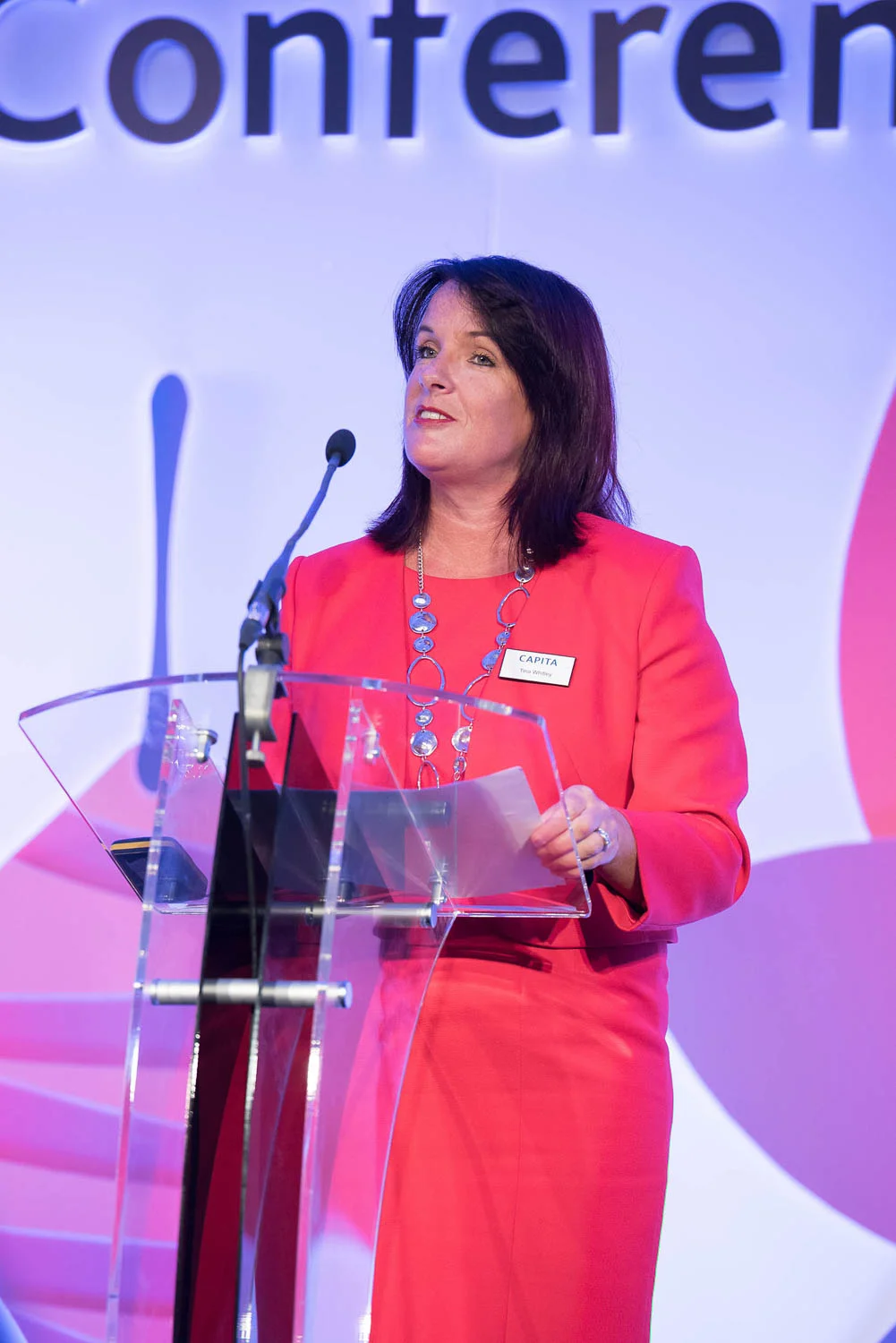 A conference speaker photo