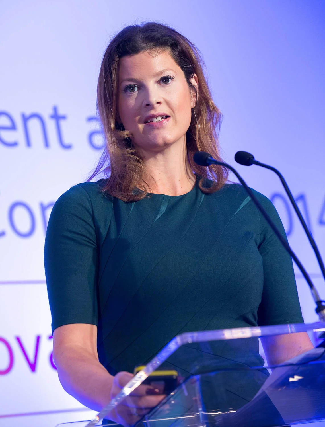 A conference speaker photo