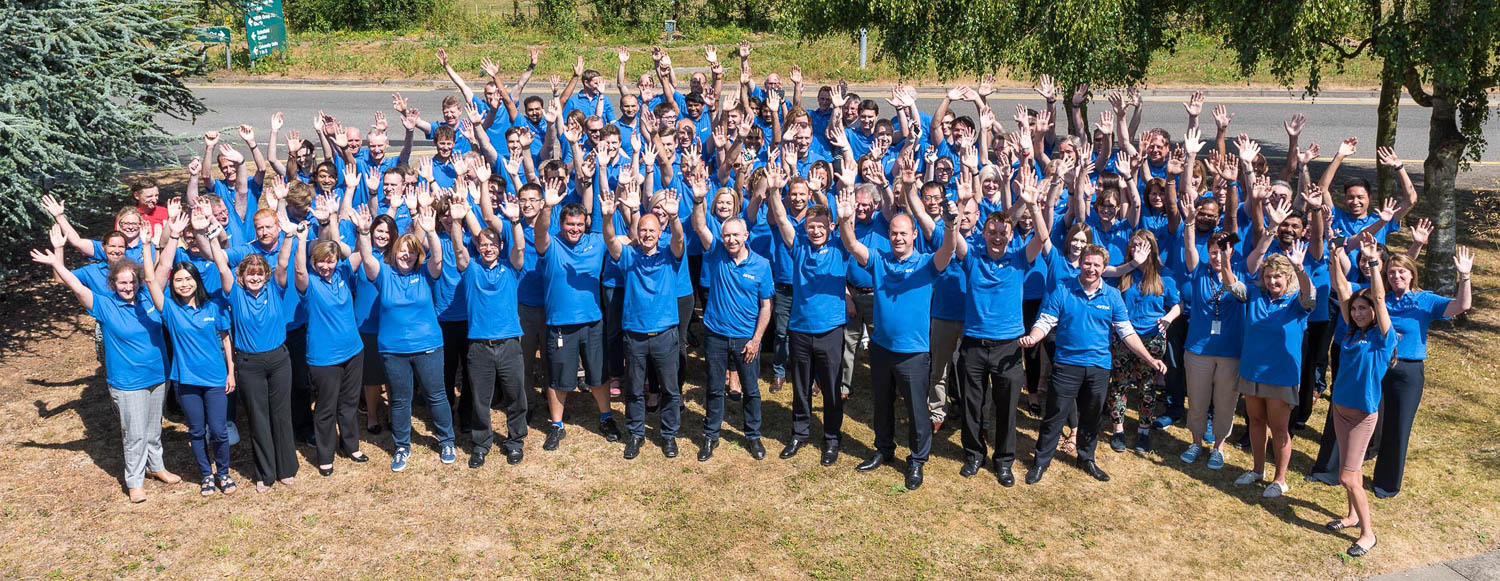 AVEVA staff group photo, Cambridge