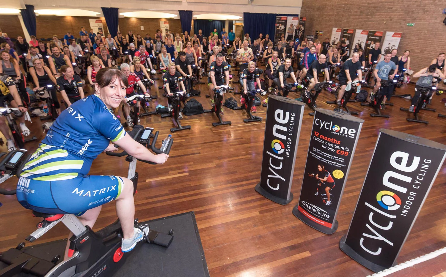 Cyclone bike event at One Leisure, St Ives