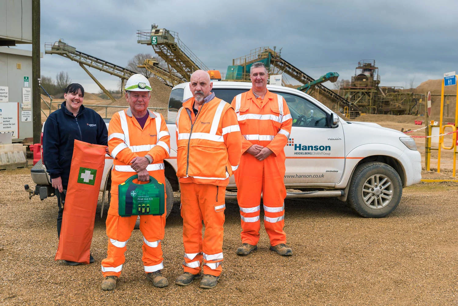 Hanson sand and gravel quarry in Baston Fen