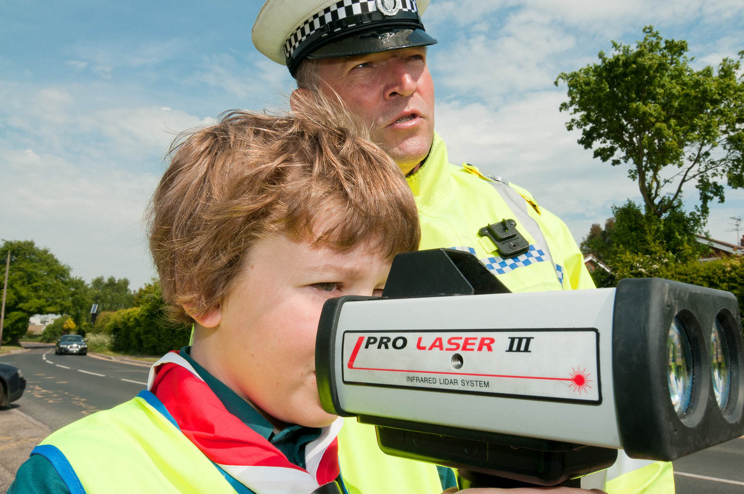 Scouts using speed guns