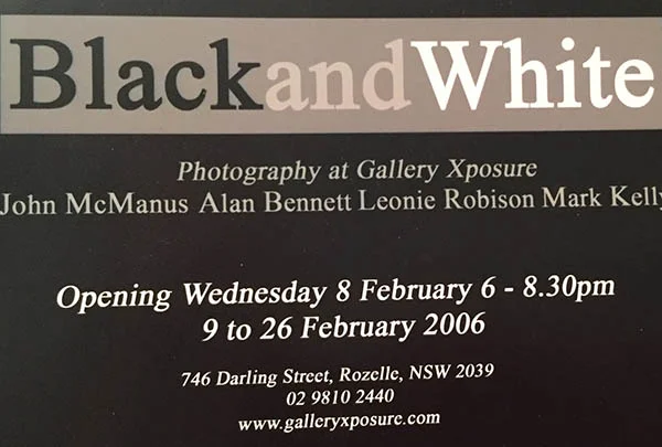 Black & White Group Show, Gallery Xposure 2006