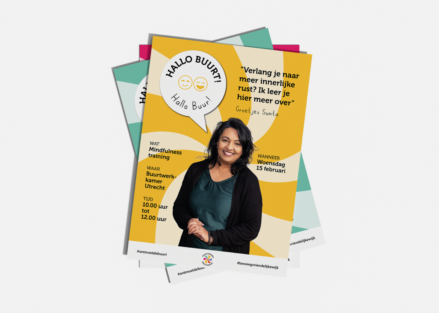 Hallo Buurt! Hallo Buur! / Visuele identiteit, campagne en website concept en ontwerp