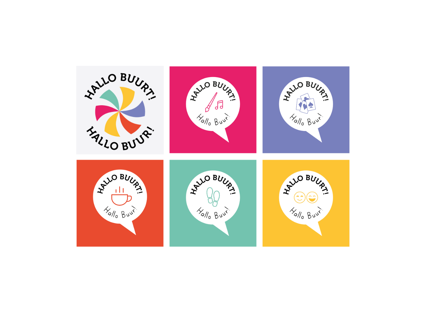 Logo per activiteit met een eigen kleur