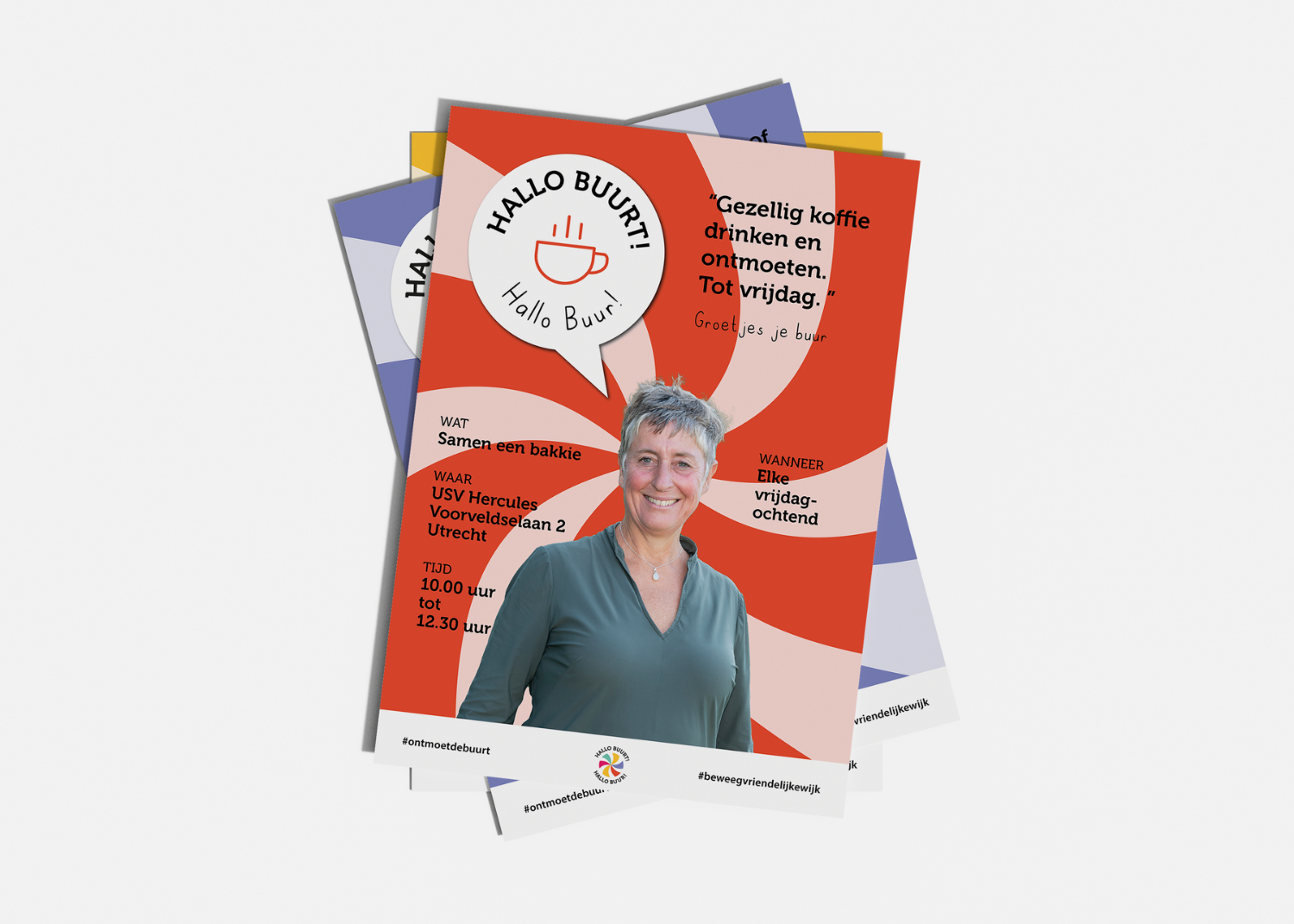 Concept & Ontwerp Posters voor Hallo Buurt! Hallo Buur!