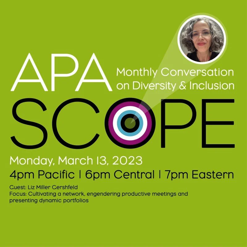 APA Scope: In Conversation with Liz Miller Gershfeld