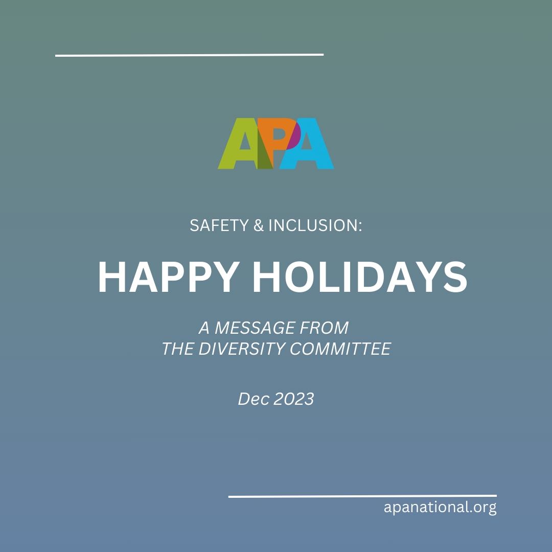 Happy Holidays from The Diversity Committee