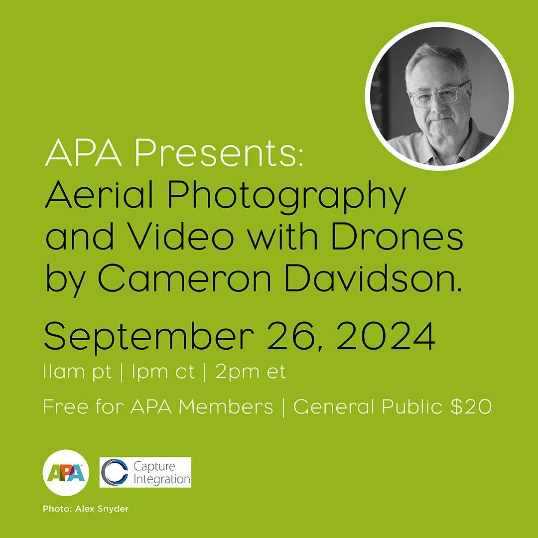 APA Presents: Aerial Photography and Video with Drones by Cameron Davidson