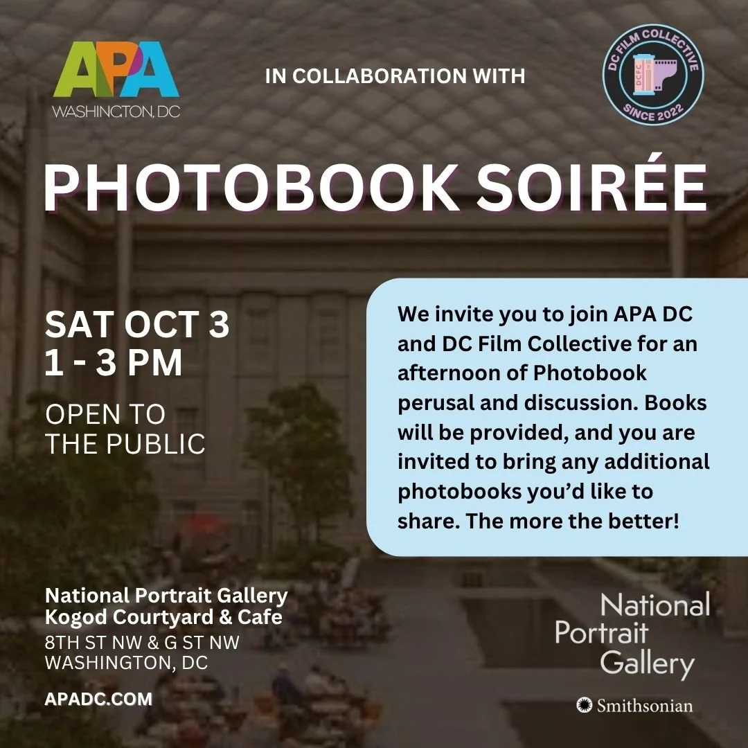 APA | DC: Photobook Soirée - October 3rd