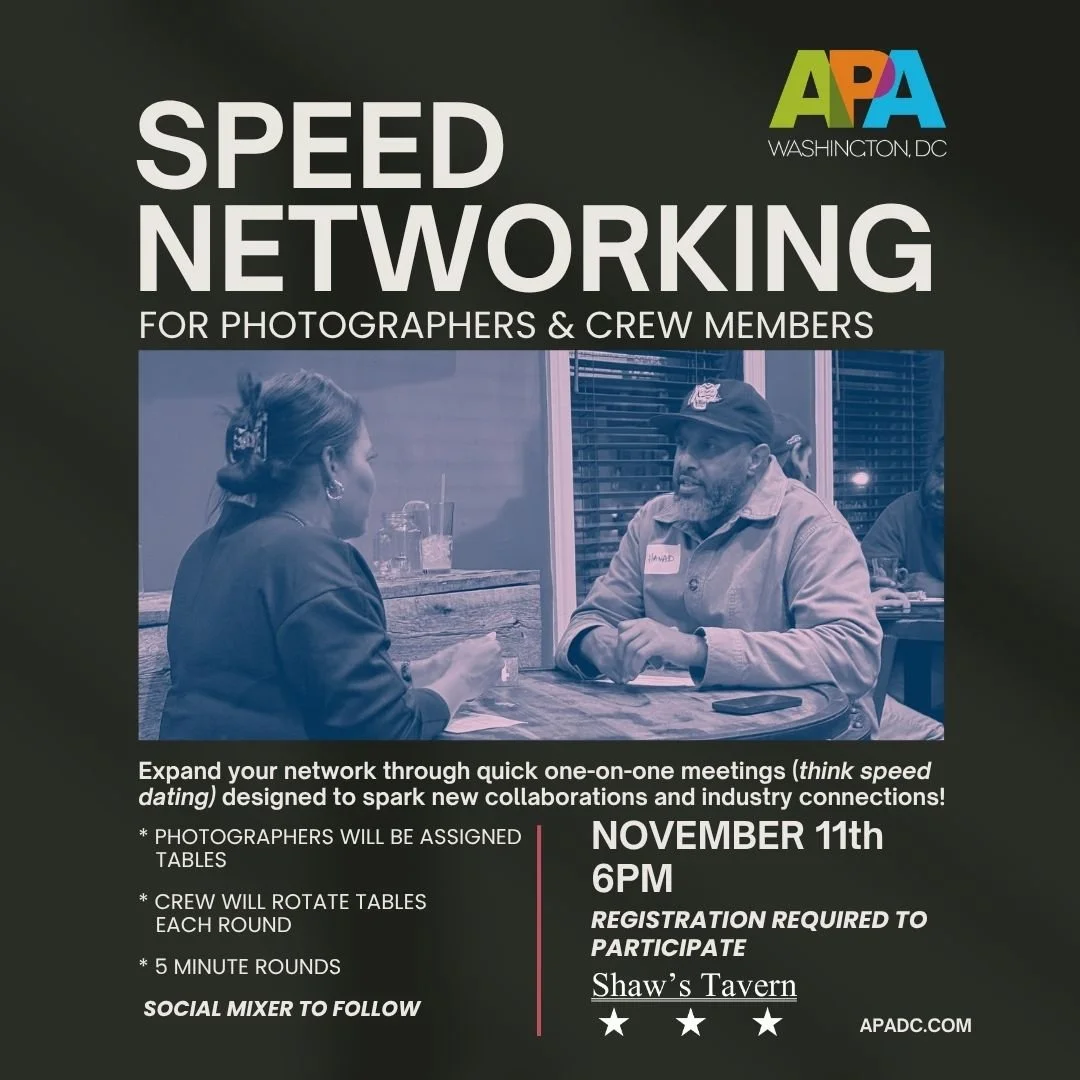 APA | DC: Speed Networking for Photographers!