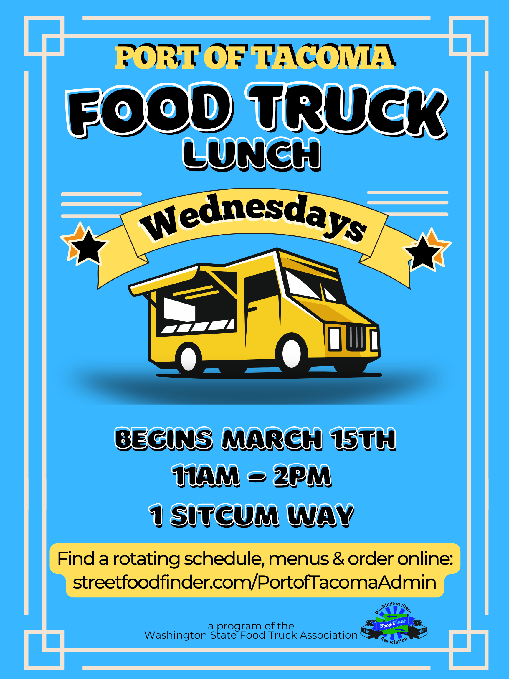  Example of a food truck promotional poster. 