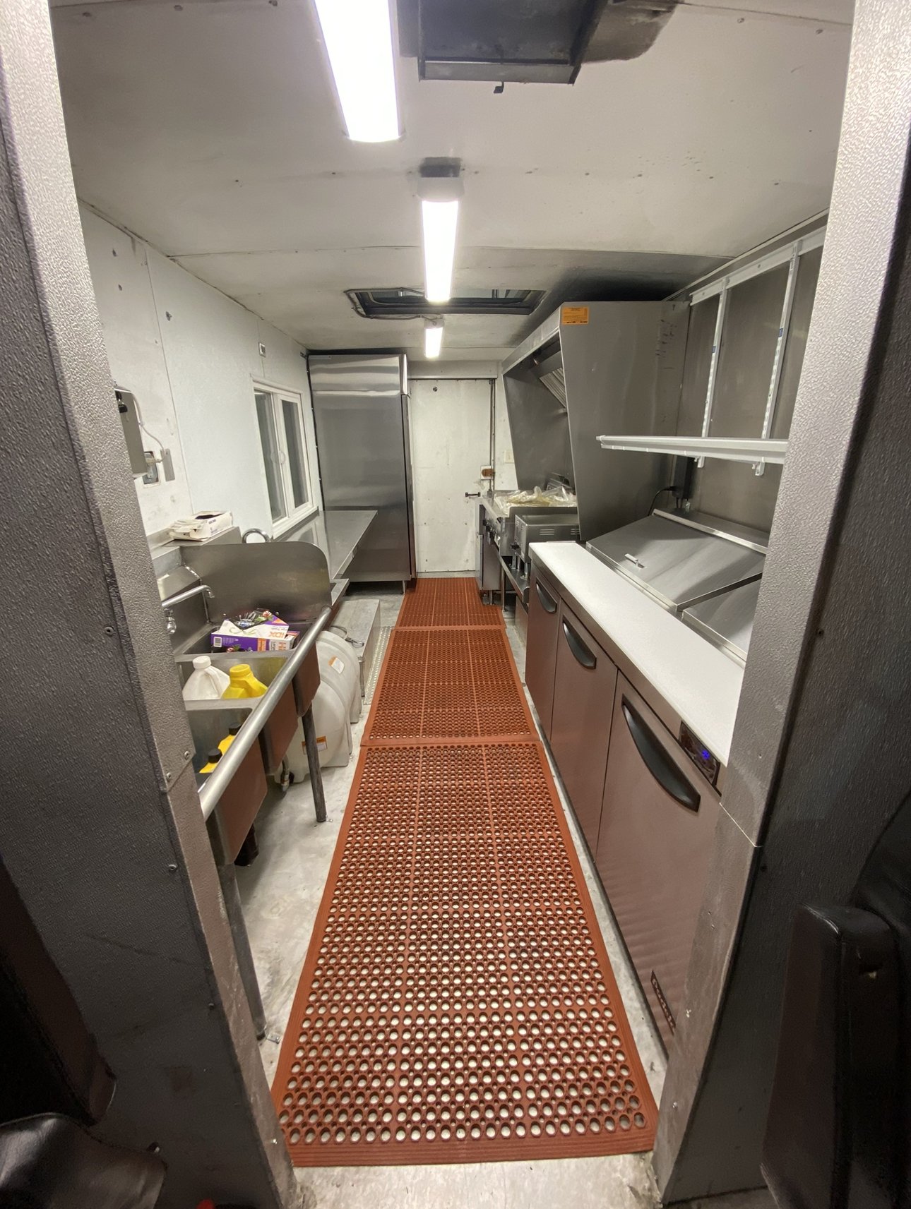  Photo:  Interior view of food truck.  