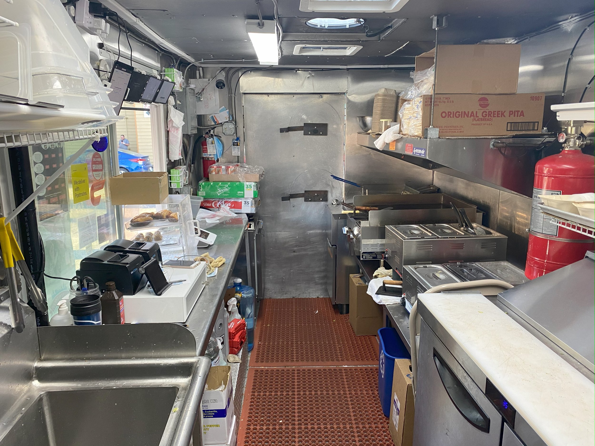  Photo:  Interior view of food truck. 