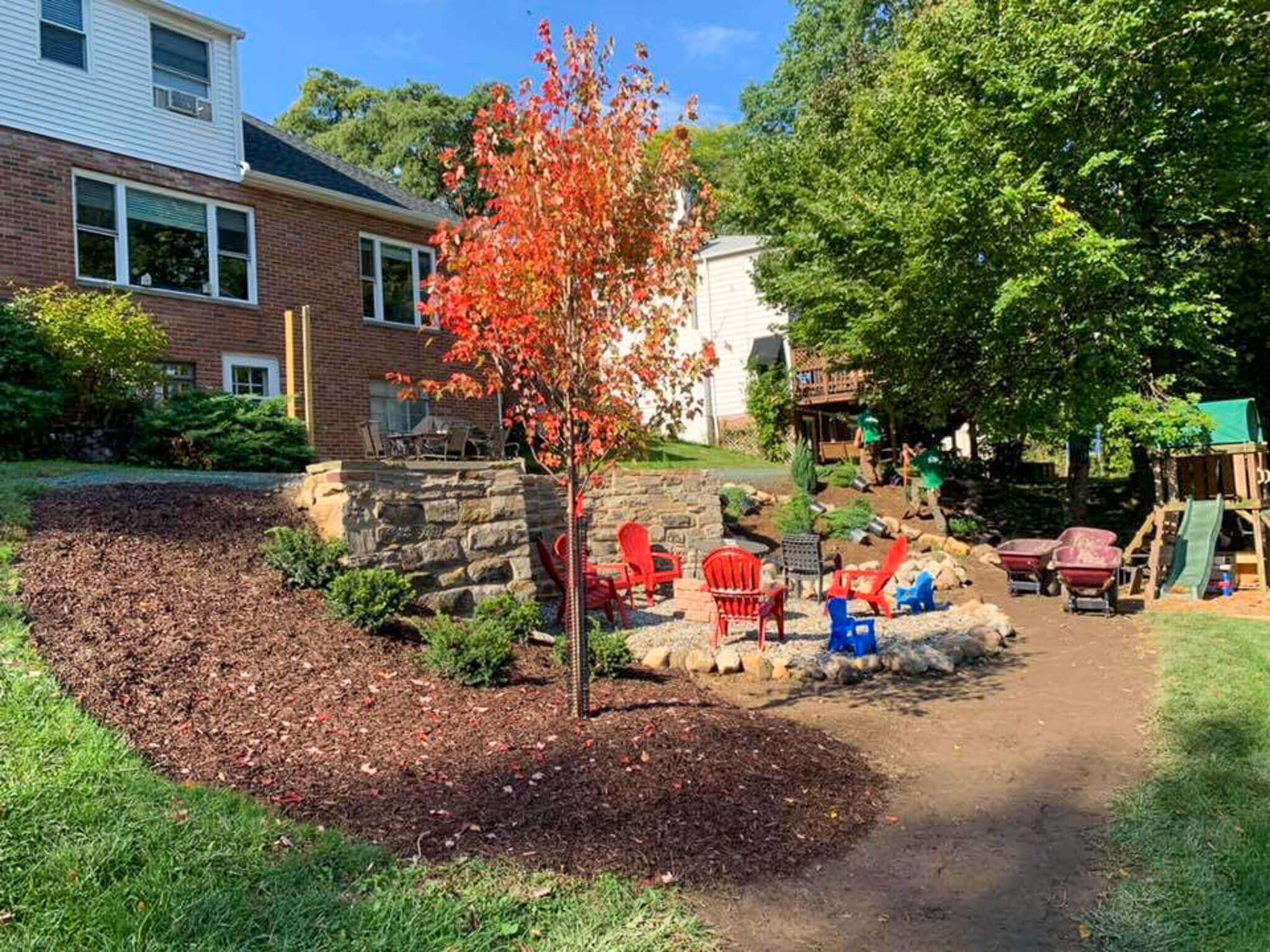 After Forni Landscape Yard Cleanup &amp; Mulching Services