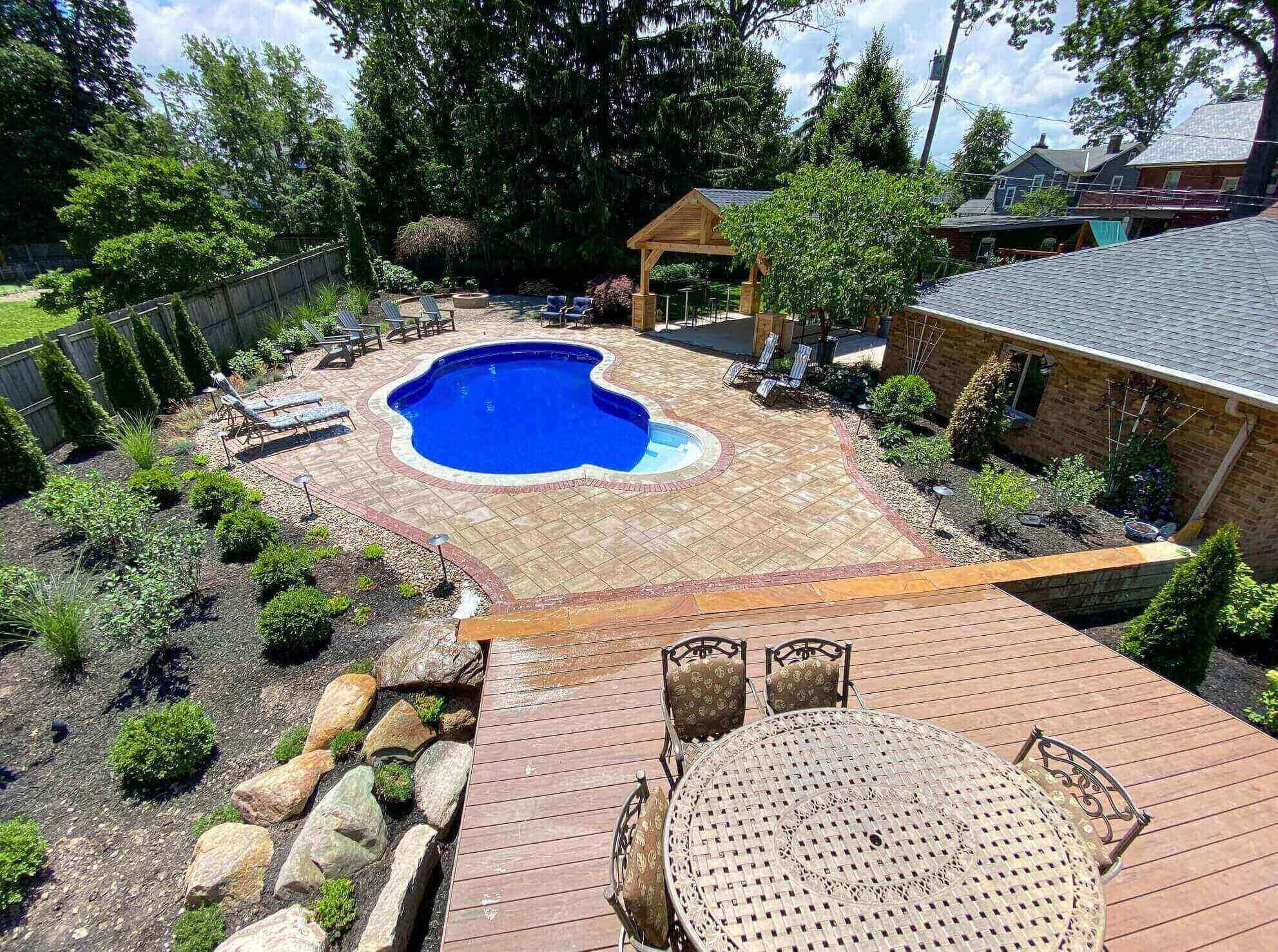 Complete backyard re-design and pool install