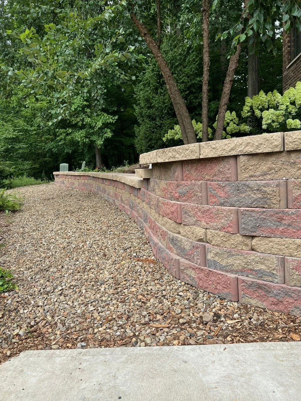 Landscape-retaining-wall-installation-in-Northeast-Ohio