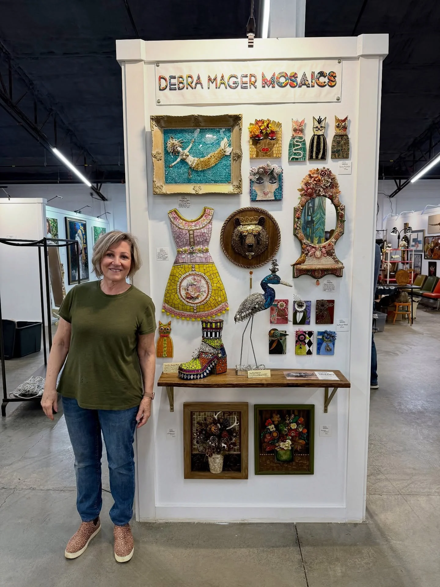 All set @marqueeasheville for the  grand reopening on Thursday. It&rsquo;s bigger and better than ever. I&rsquo;m honored to be there. #mosaicart #ashevilleartist