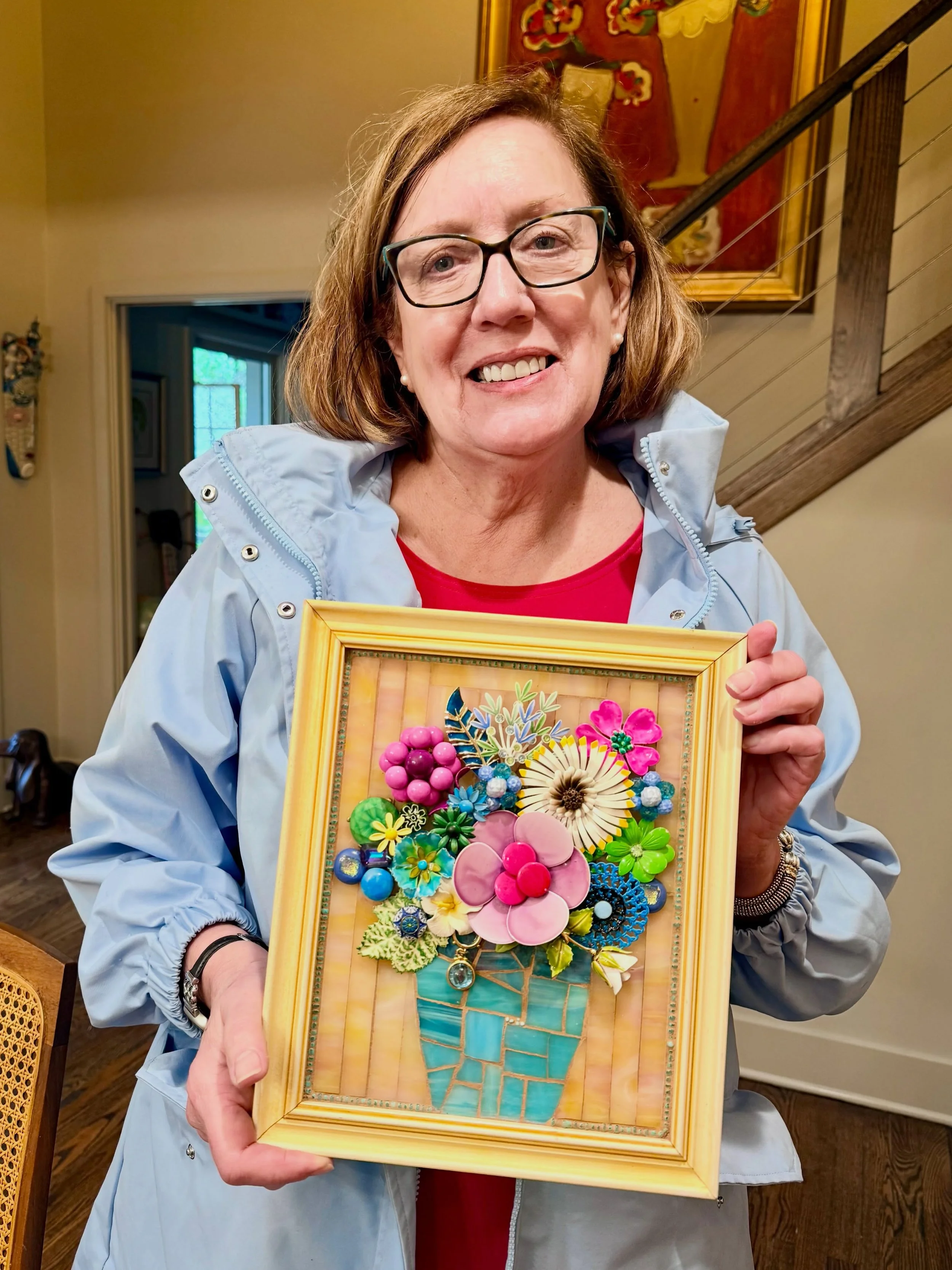 Barb and Julie went shopping here yesterday. Thanks so much you two! #mosaicart #debramagermosaics