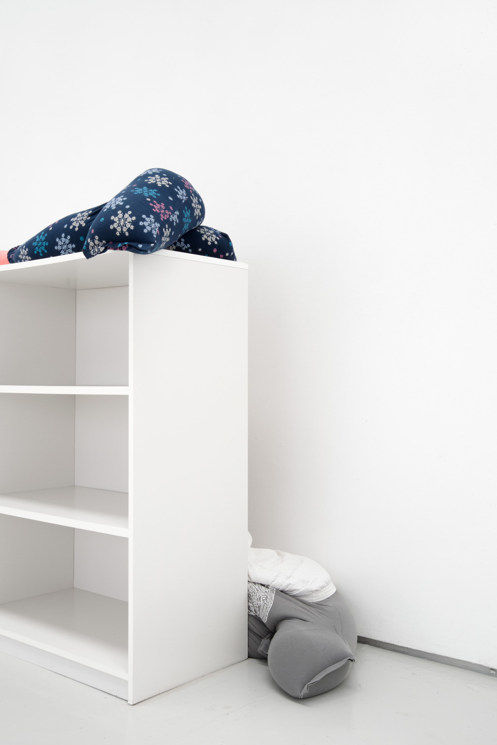 Collapse, slide, bottom-out beside low on a bookshelf, Alex Farrar, Bloc Projects, 2019, 3.jpg