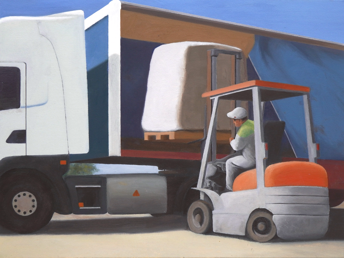 Forklift, Oil on Canvas, 60 x 80cm, 2021.png