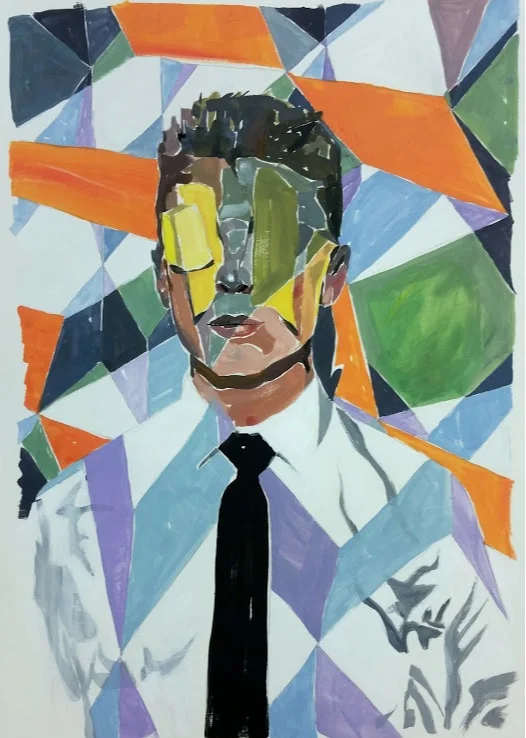 Tyler. Gouach on paper, 15” x 11”