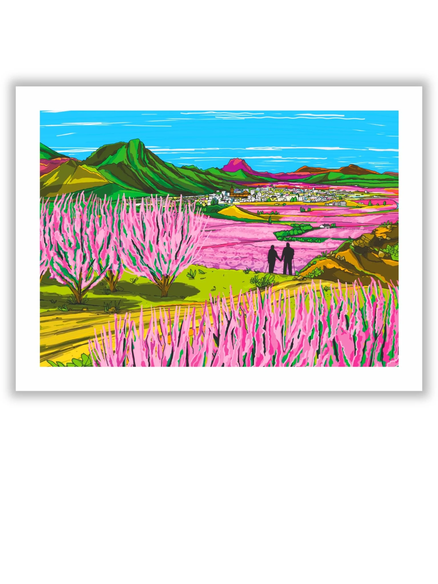 Floración de Cieza lámina ilustrada por Eloy González