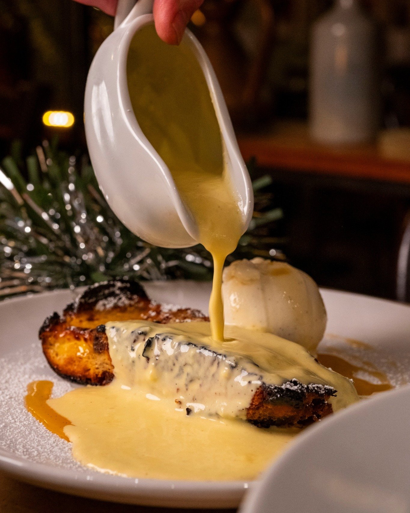 Golden panettone, crisp on the edges and soft in the middle, soaked in warm custard and served with homemade vanilla gelato. 🎄

The ultimate Christmas dessert. Book your table today! ✨

📍46 Brewer Street, London, United Kingdom W1F 9UJ
📞020 7096 2